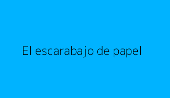 El escarabajo de papel